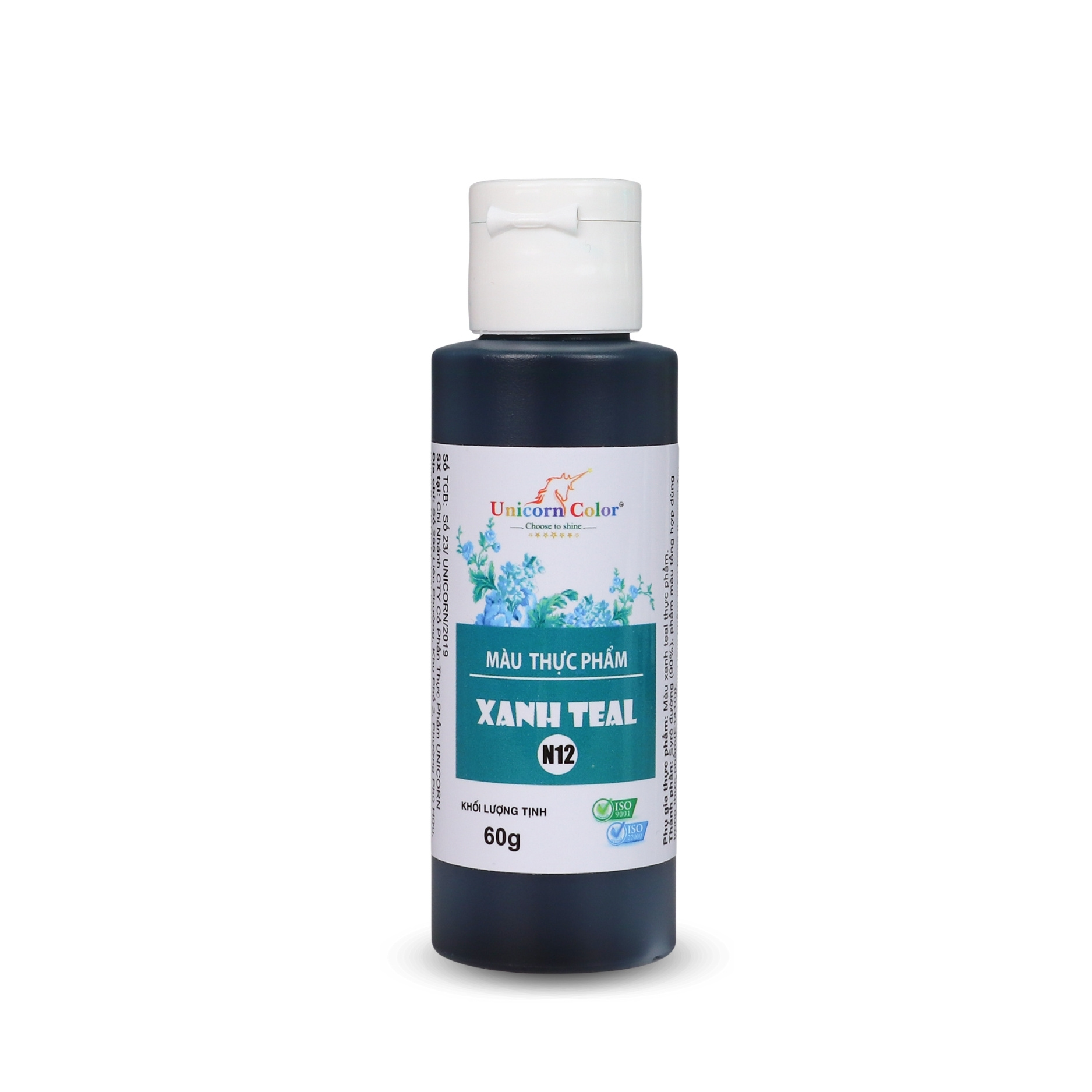 Màu Siro Unicorn Xanh Teal 60g