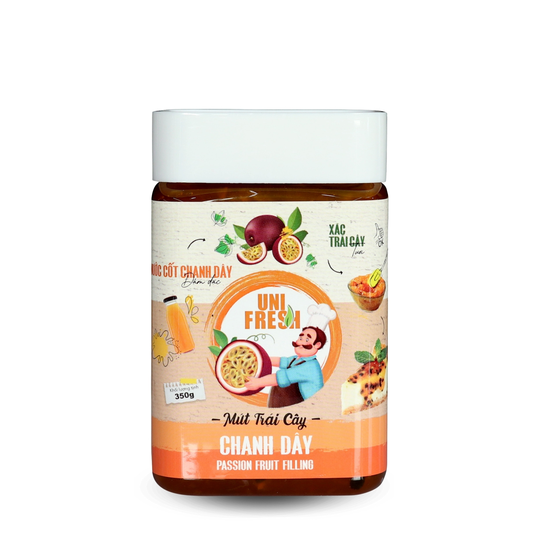 Tổng Hợp Mứt Trái Cây Unifresh 350g-Chanh Dây